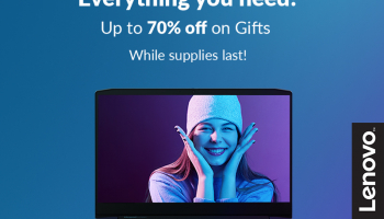 Everything you need! Up to 70% off on Gifts from Lenovo