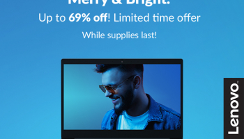 Lenovo Merry & Bright. Up to 69% off