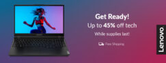 Get ready! Up to 45% off tech from Lenovo